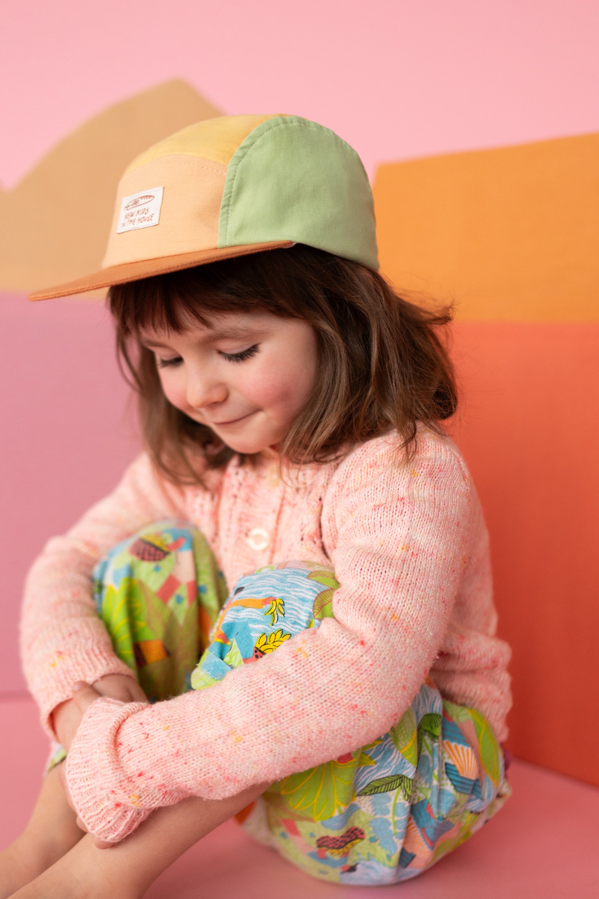 Upcycled 5-Panel Kids & Teens Summer Cap - Lovely Margarethe