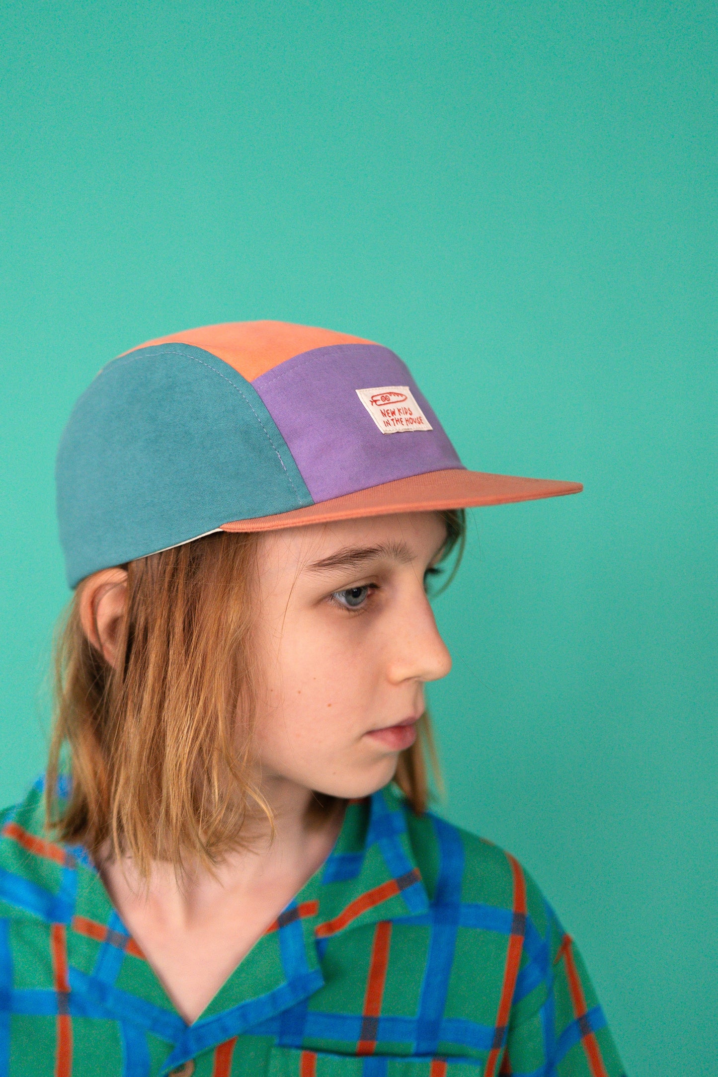 Upcycled 5-Panel Kids & Teens Summer Cap - Lovely Margarethe