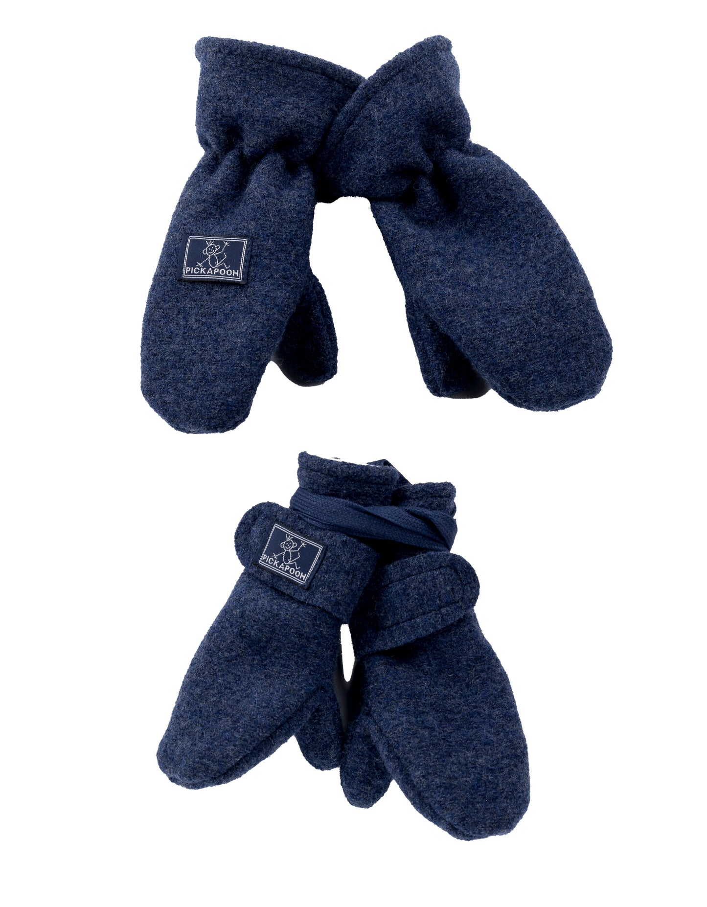 Pickapooh Boiled Wool Mittens with Wool-Silk Lining – Organic Kids Mittens Made in Germany