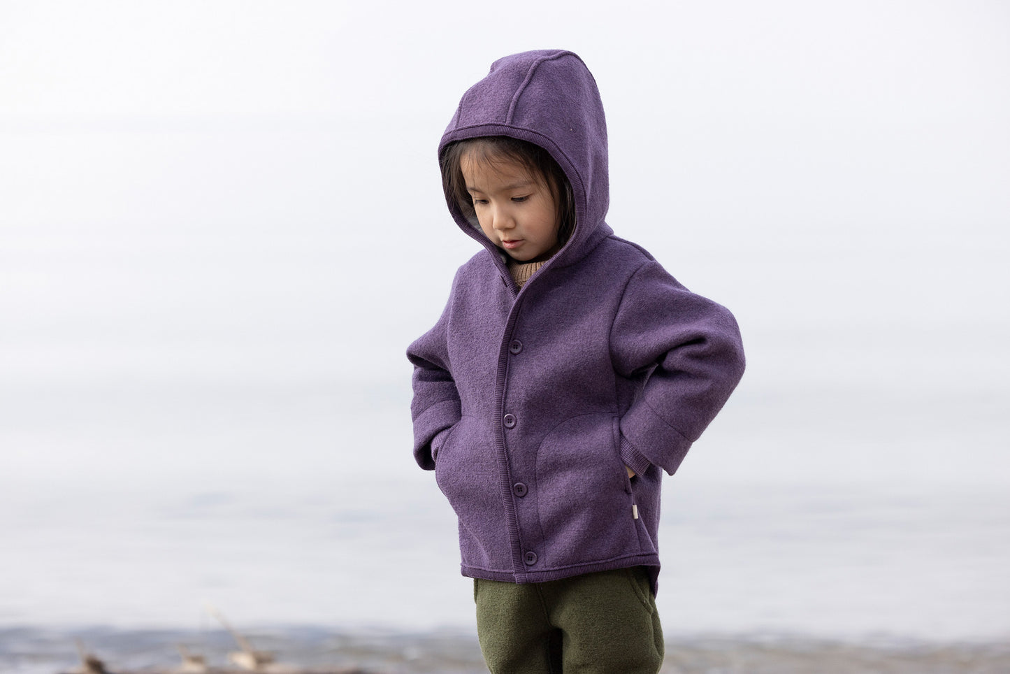 Disana Kids Boiled Merino Wool Coat – Organic Winter Jacket