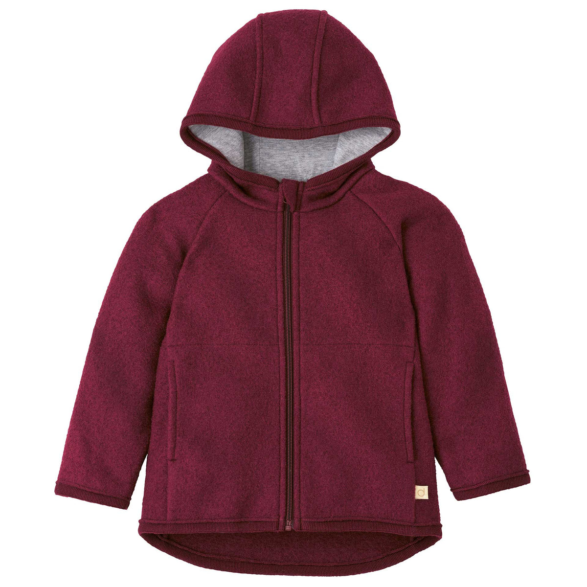 Disana Boiled Wool Zip-Up Coat