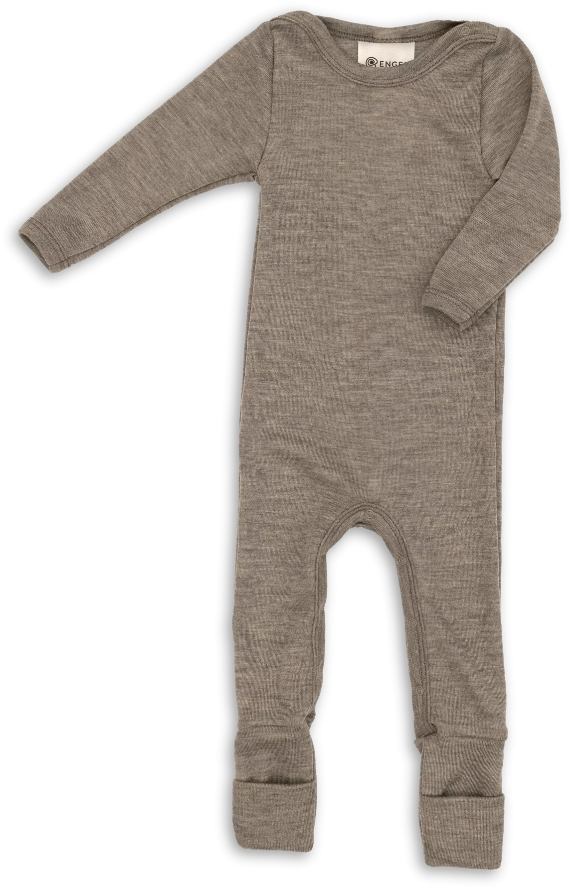 Engel Baby Wool & Silk Overall – Walnut (0–3 Months)