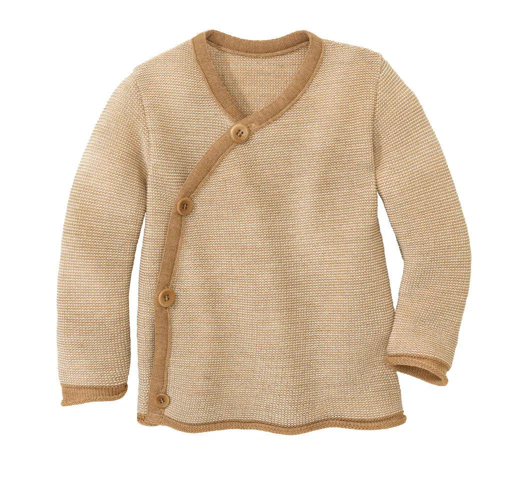 Disana Baby Merino Wool Cardigan – Organic GOTS Certified Wool, Soft and Breathable for Babies