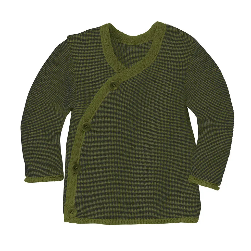 Disana Baby Merino Wool Cardigan – Organic GOTS Certified Wool, Soft and Breathable for Babies