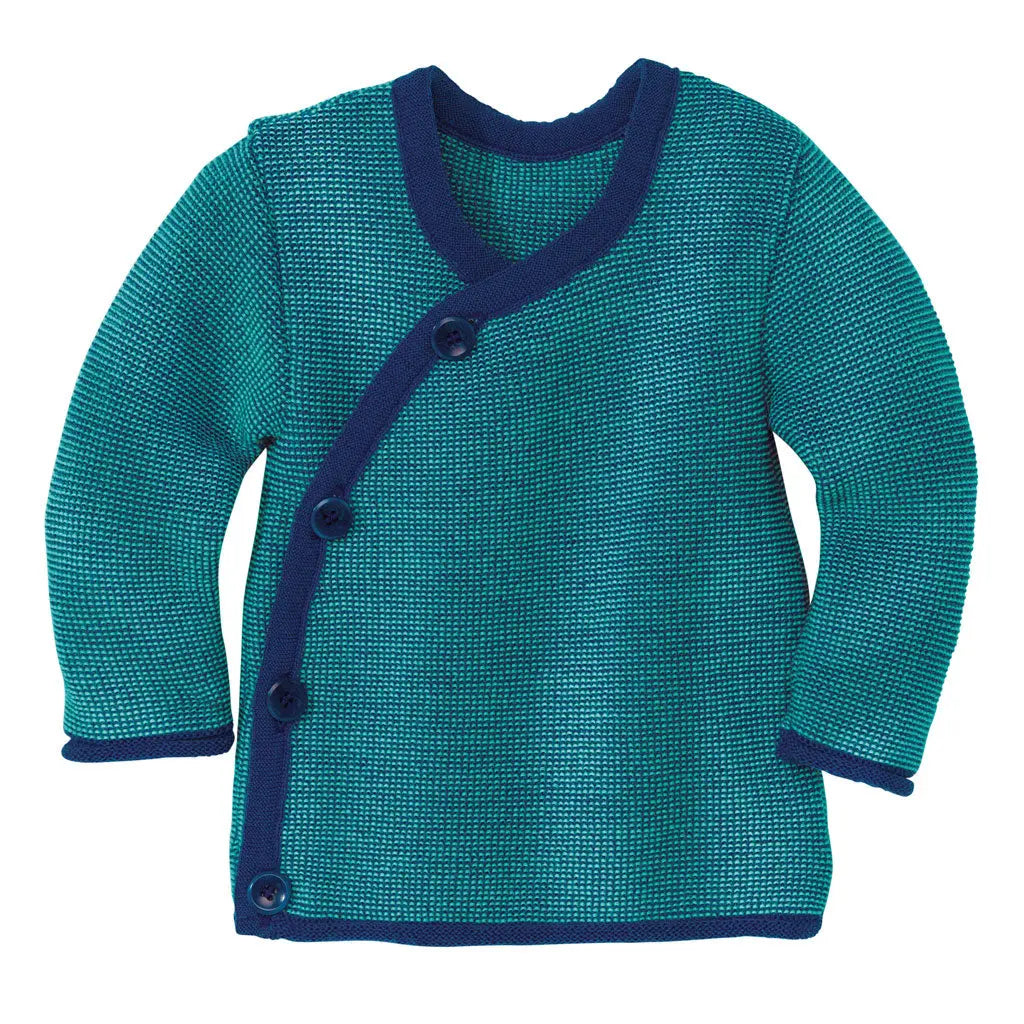 Disana Baby Merino Wool Cardigan – Organic GOTS Certified Wool, Soft and Breathable for Babies