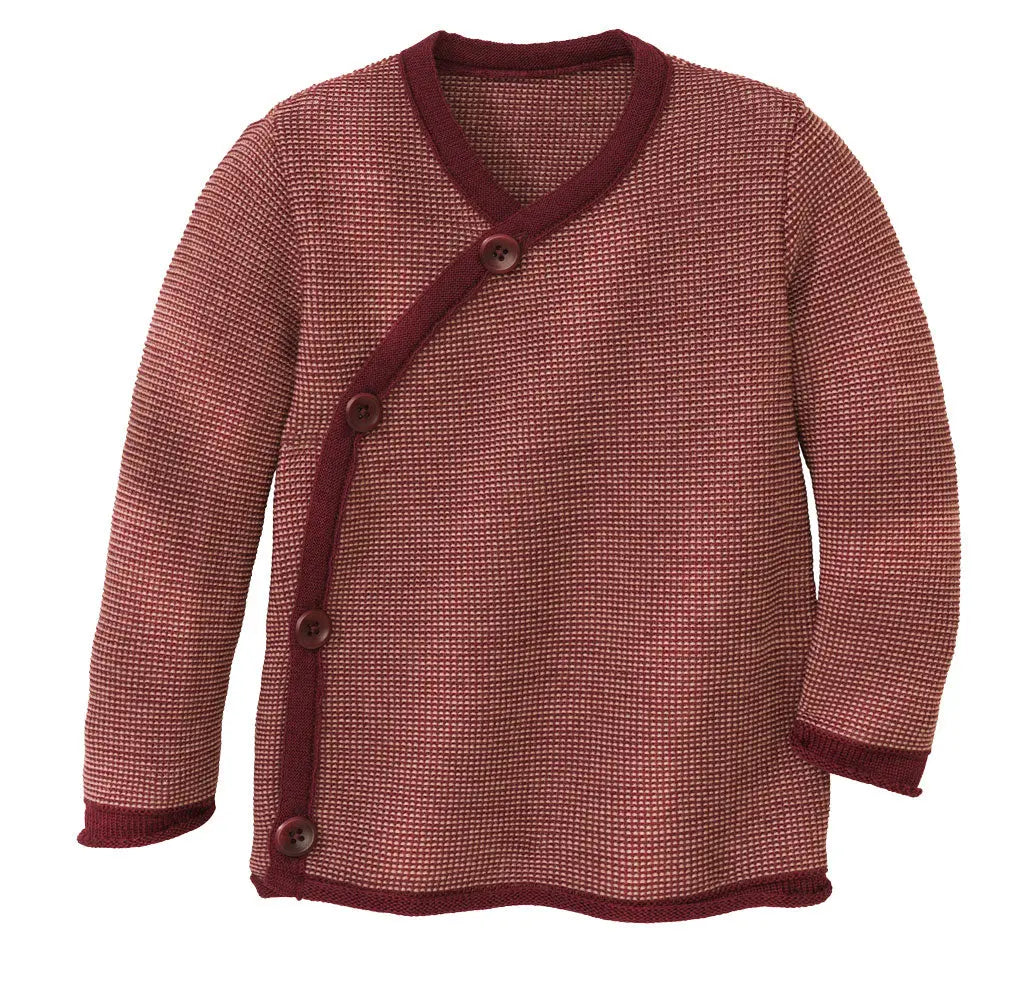 Disana Baby Merino Wool Cardigan – Organic GOTS Certified Wool, Soft and Breathable for Babies