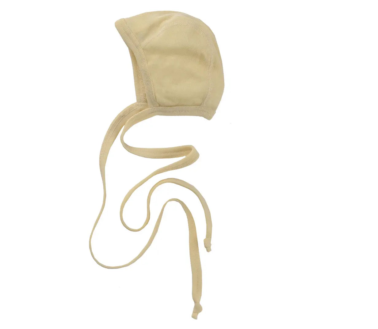 Organic wool silk baby bonnet in natural color – Engel Natur USA retailer