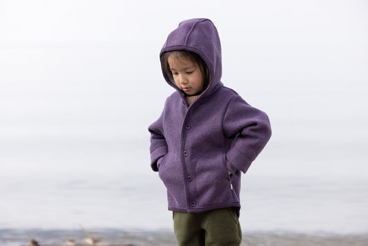 Disana Kids Boiled Merino Wool Coat – Organic Winter Jacket