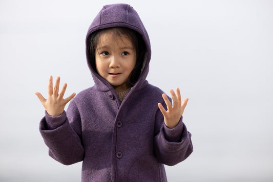 Disana Kids Boiled Merino Wool Coat – Organic Winter Jacket
