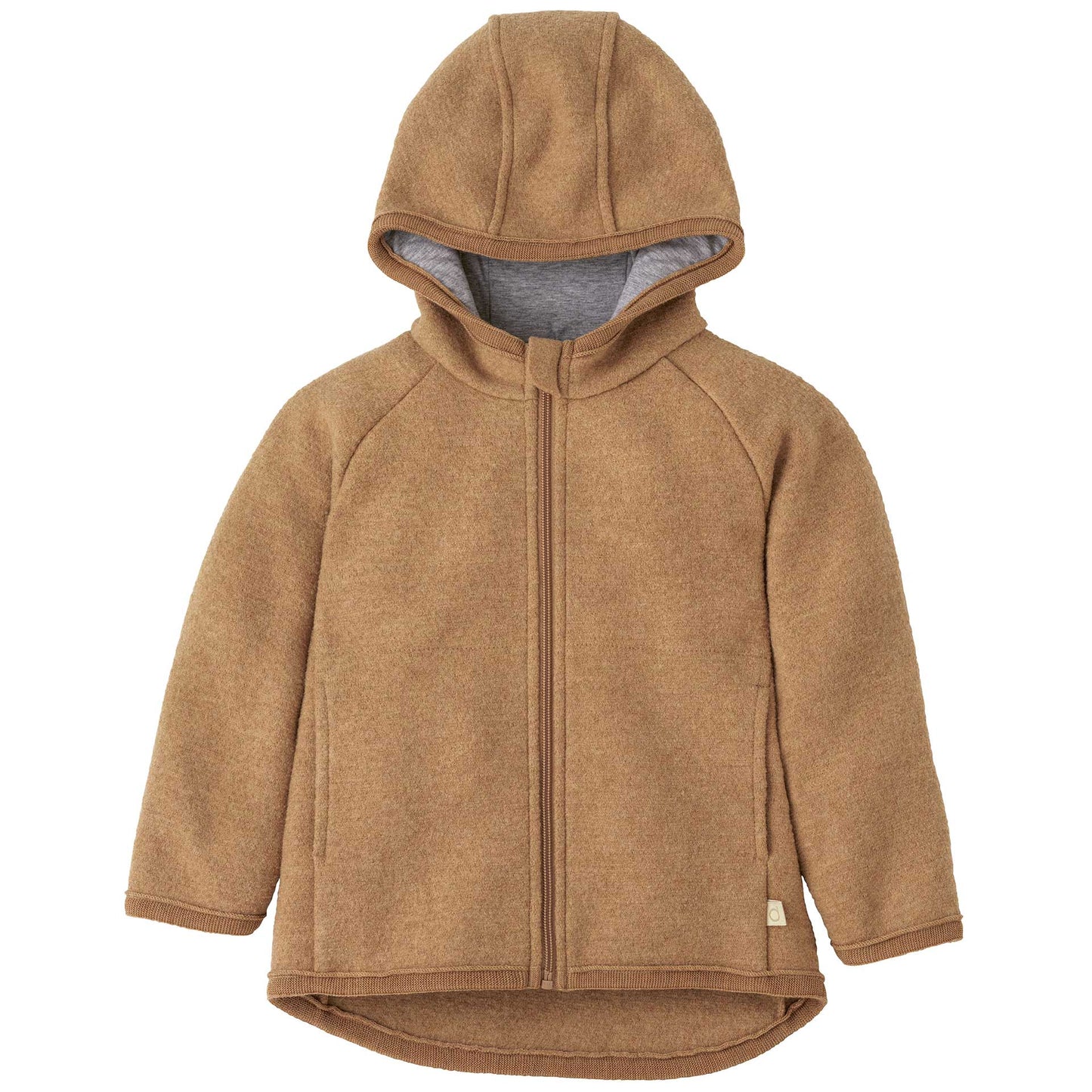 Disana Boiled Wool Zip-Up Coat