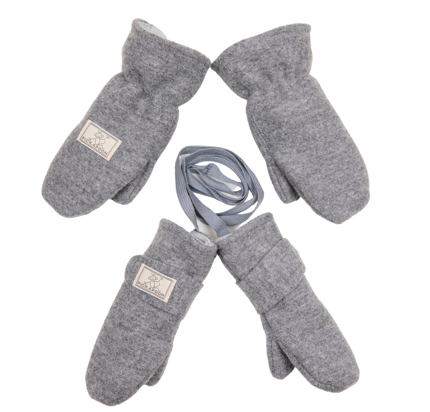 Pickapooh Boiled Wool Mittens with Wool-Silk Lining – Organic Kids Mittens Made in Germany