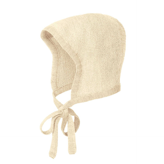 Organic merino wool newborn bonnet by Disana