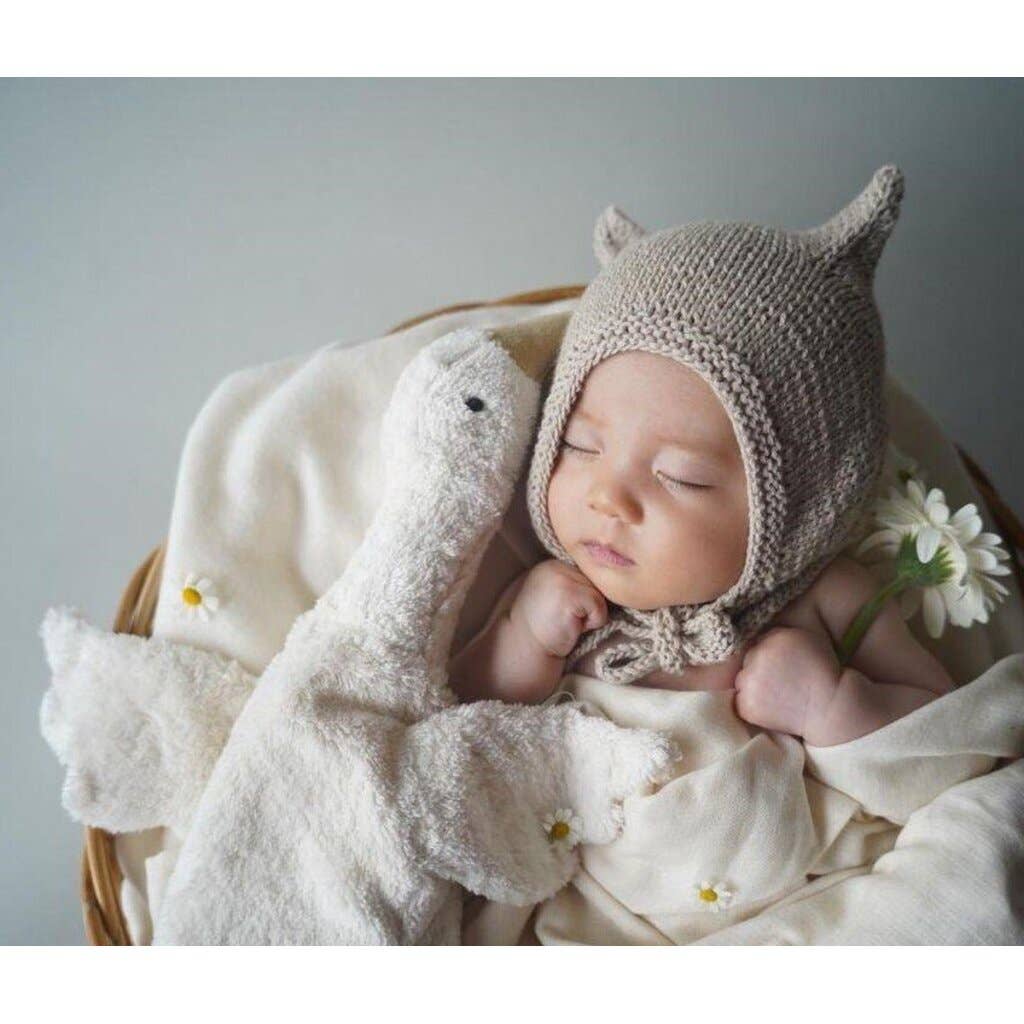 Senger Naturwelt Goose Warming Pillow (Small, White) | Organic Cotton Plush with Grain Insert