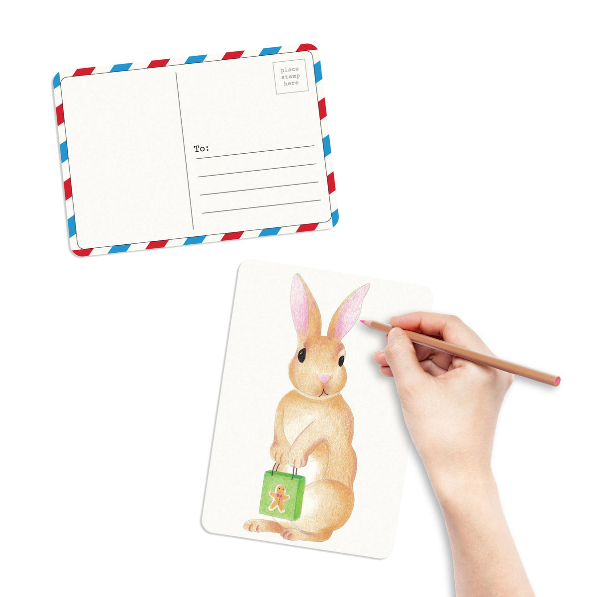 Coloring Postcards - Winter Animals & Christmas | Holiday