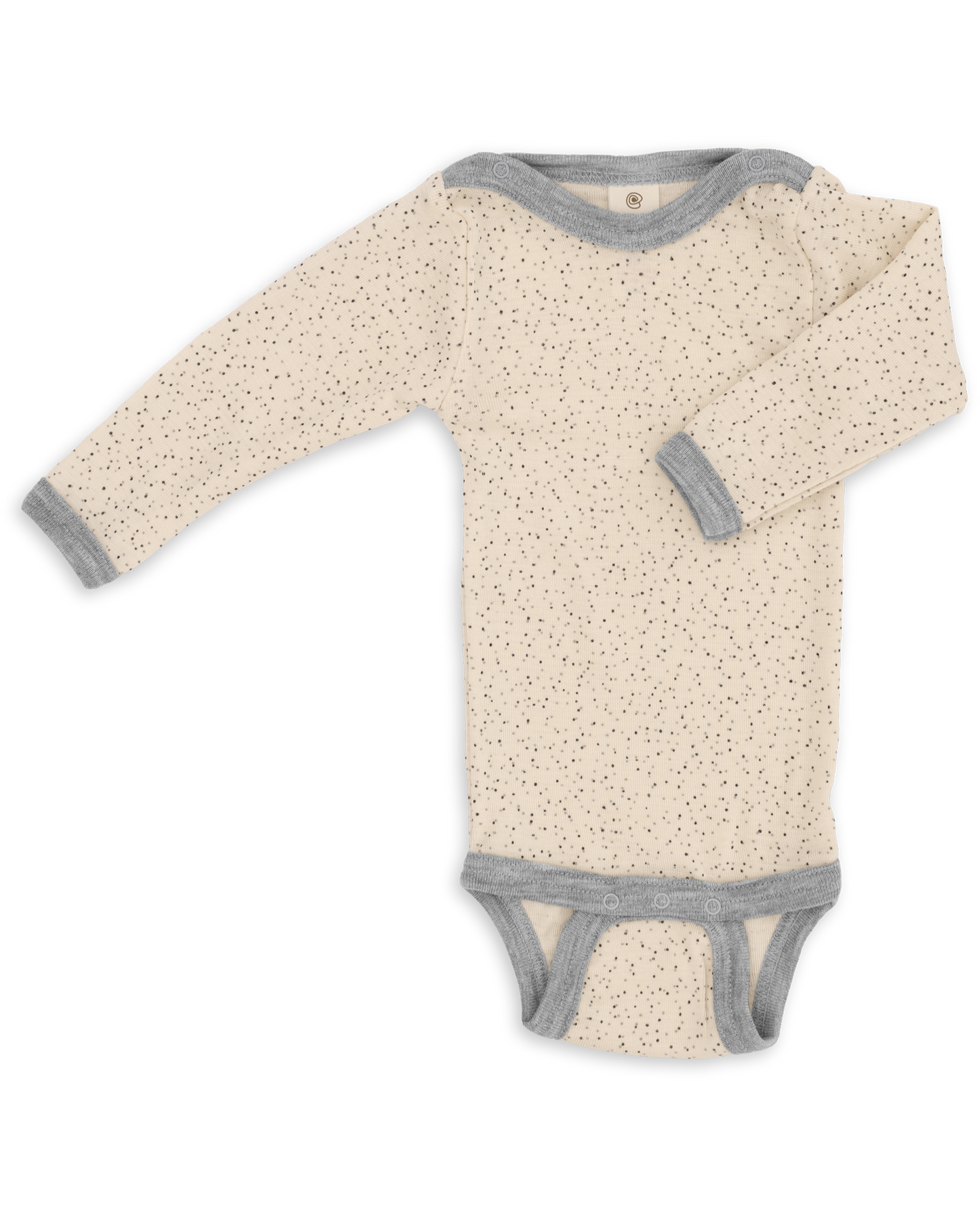 Engel Natur Organic Wool & Silk Baby Bodysuit – Long-Sleeve, Snap Closures for Easy Diaper Changes