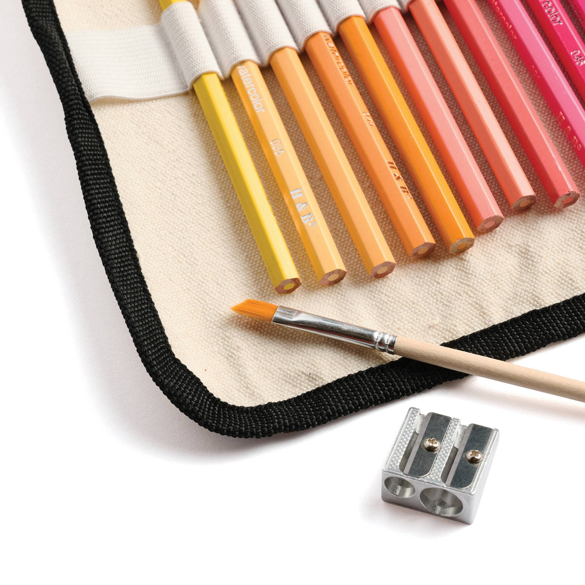 Watercolor Pencils - 36 Colors & Canvas Wrap | Holiday Gift