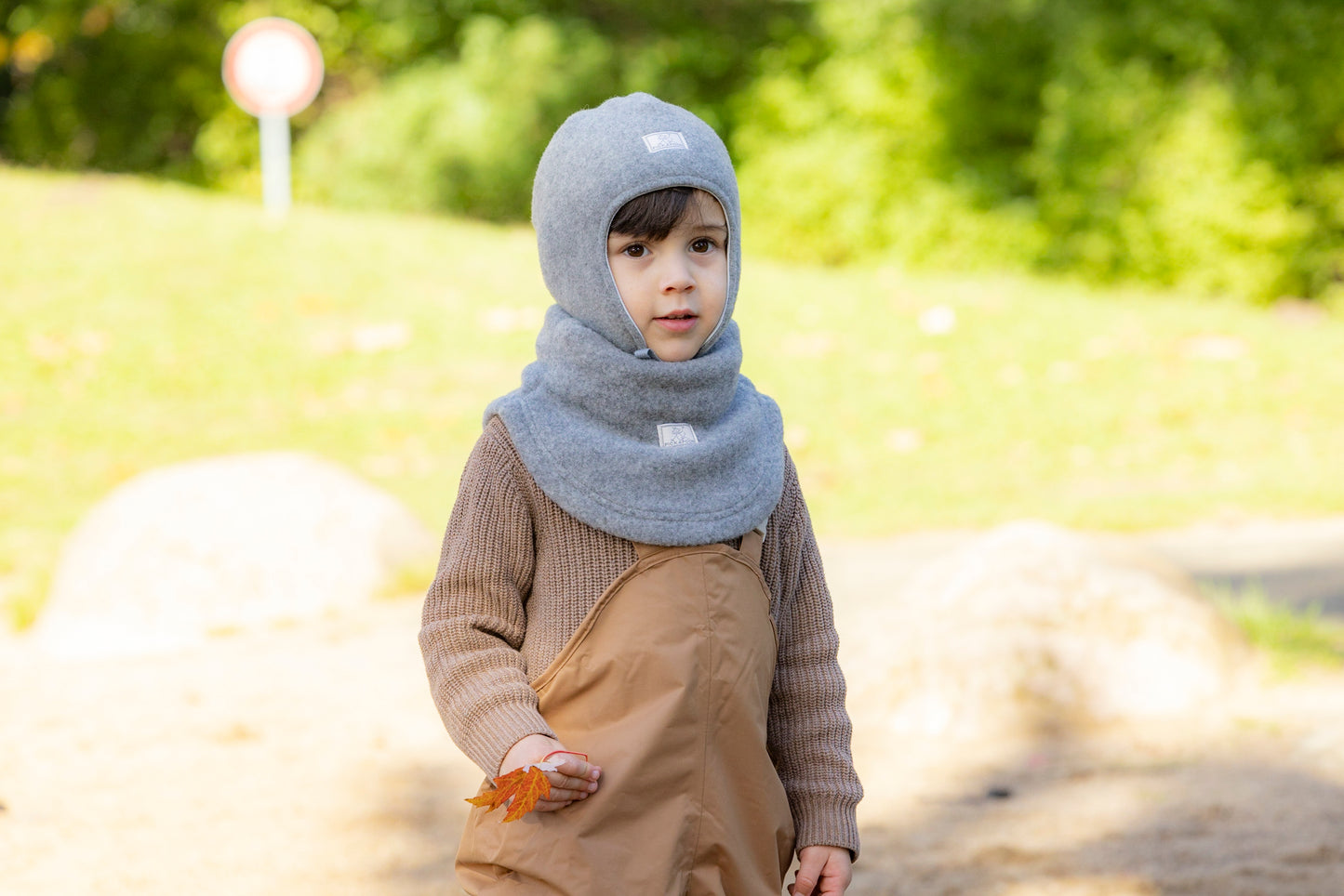 Kids Merino Wool Fleece Tube Scarf - Lovely Margarethe