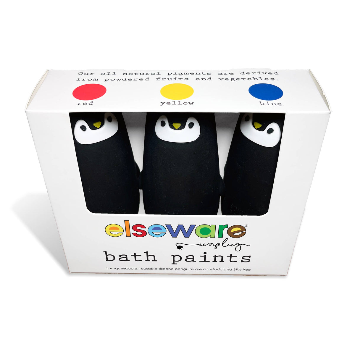 Bath Paints - 3 Reusable Penguins | Holiday Gift for Kids