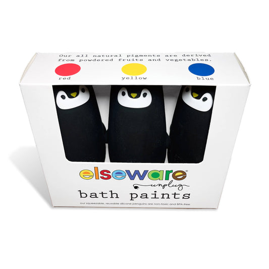 Bath Paints - 3 Reusable Penguins | Holiday Gift for Kids