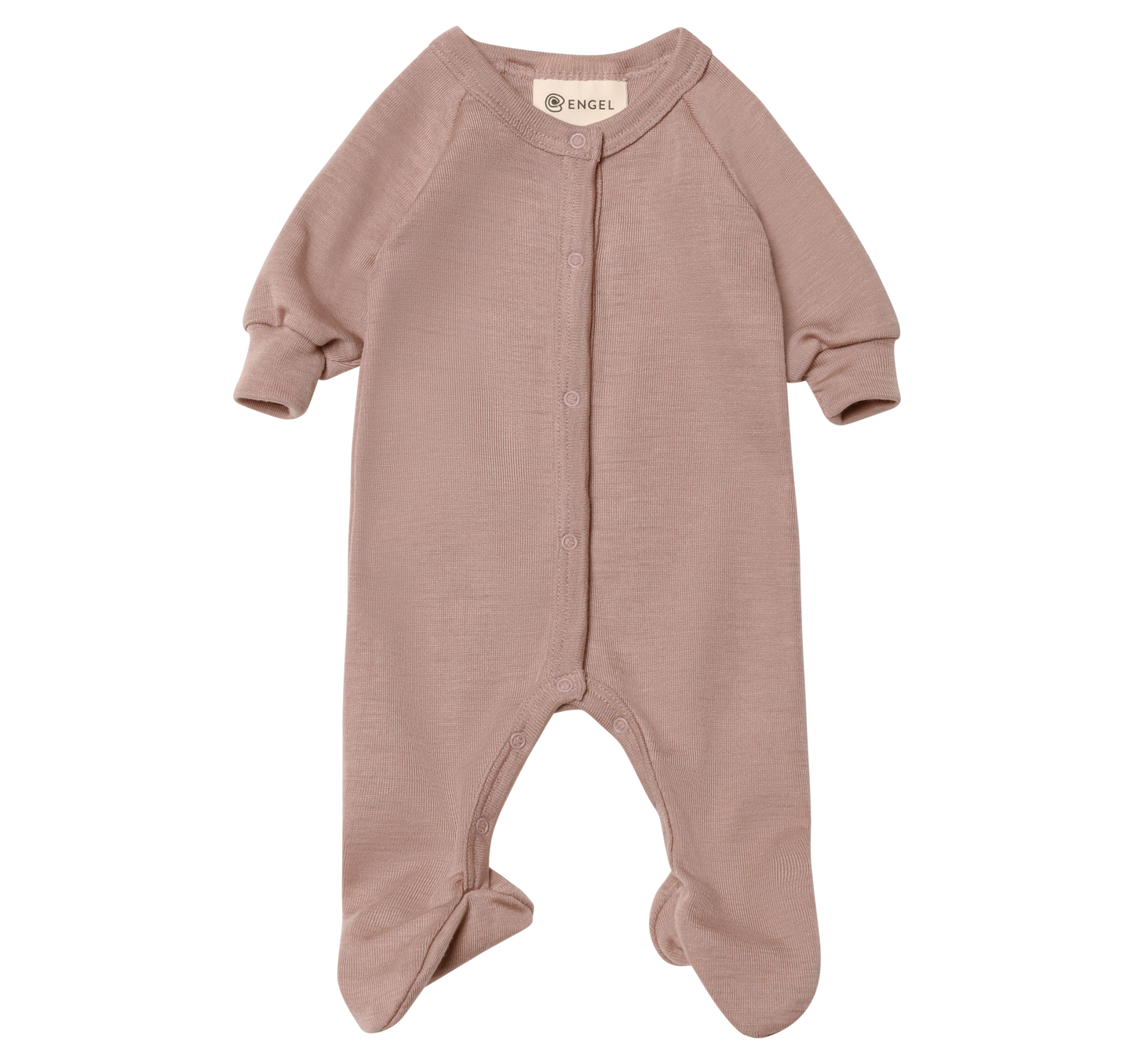 Engel pink footed preemie pajamas made from organic wool and silk for premature babies