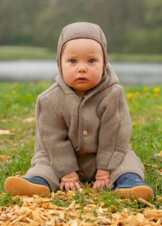 Engel Natur Wool & Silk Infant Bonnet – soft baby hat for newborns