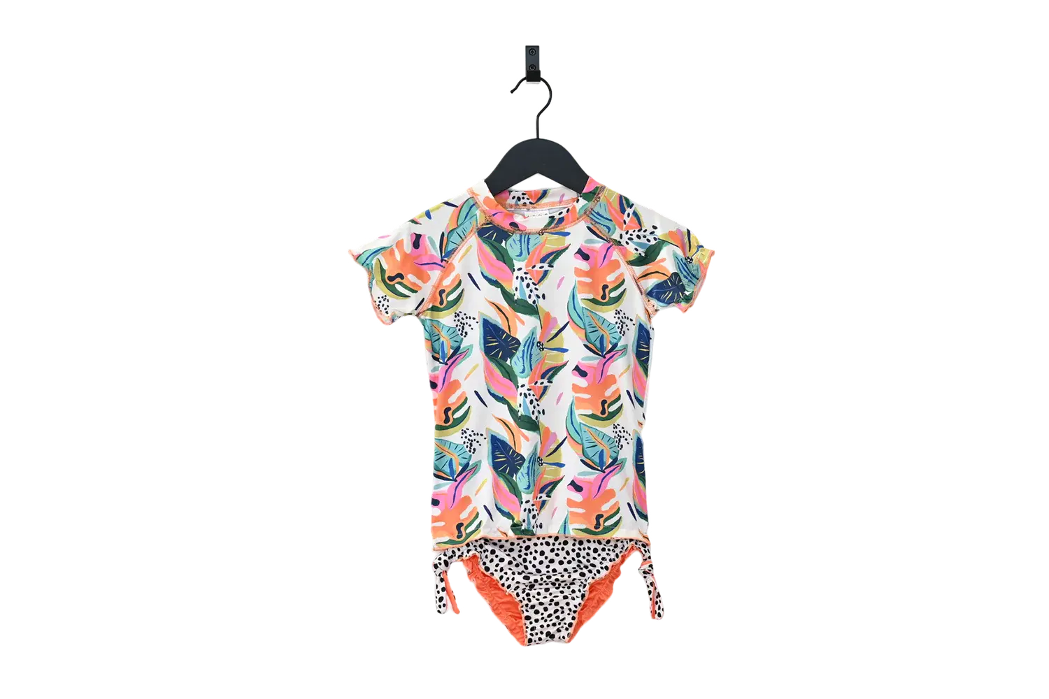 Girls Two-Piece Rashguard Swimset - Style Moana ducksday