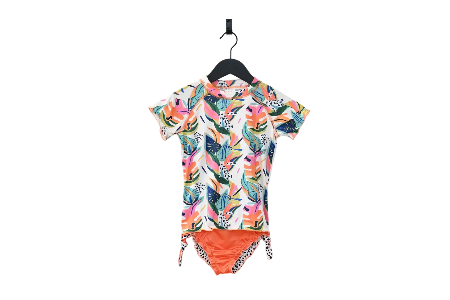 Girls Two-Piece Rashguard Swimset - Style Moana ducksday