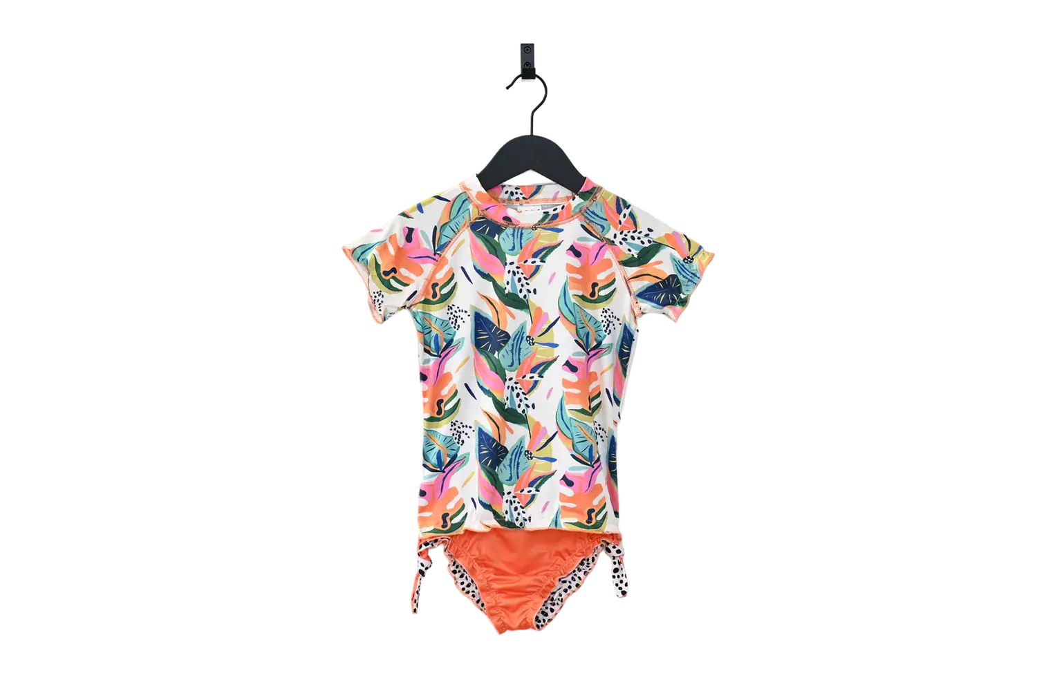 Girls Two-Piece Rashguard Swimset - Style Moana ducksday