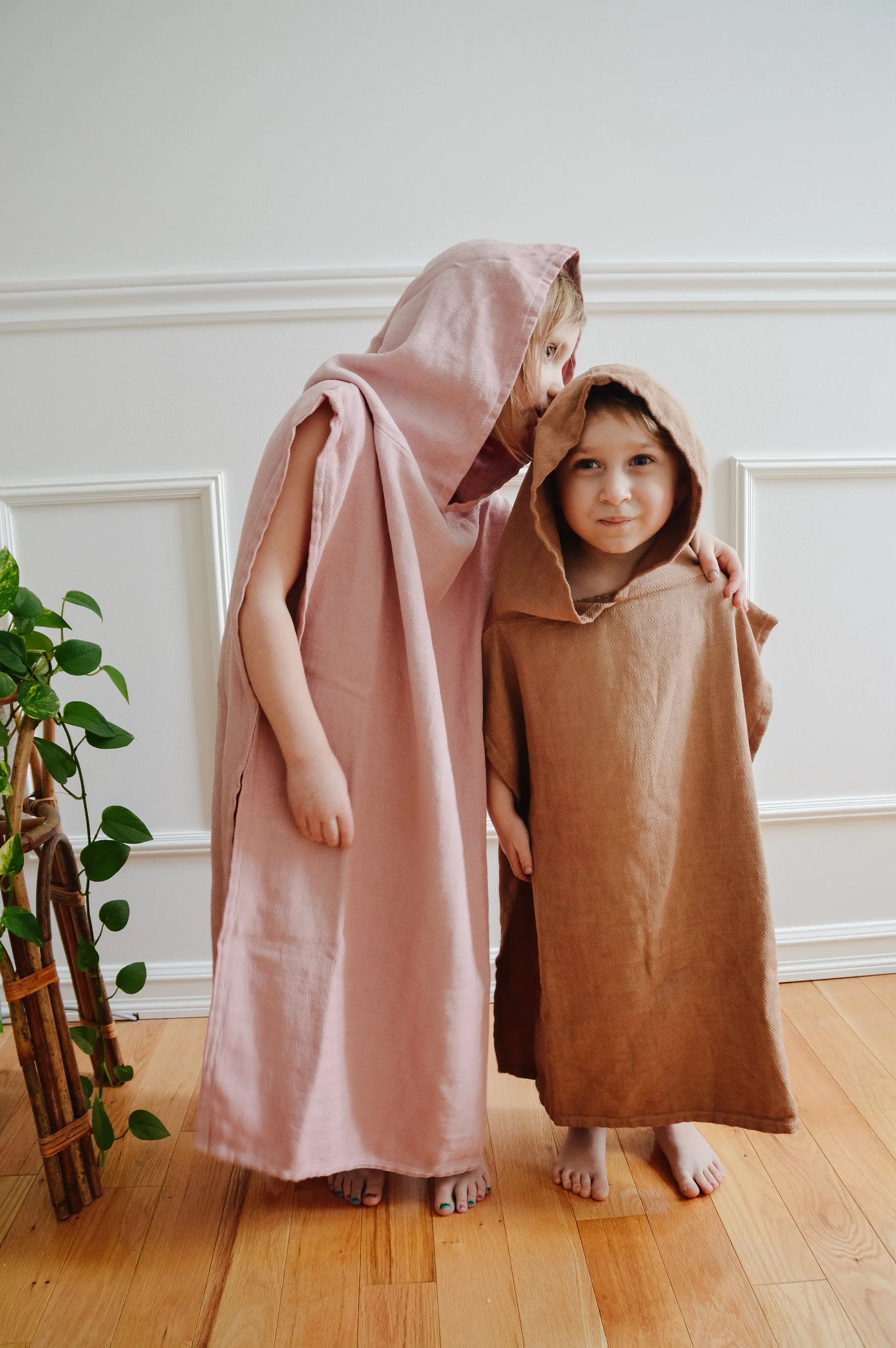 Hooded Child Poncho Turkish Towel House of Jude