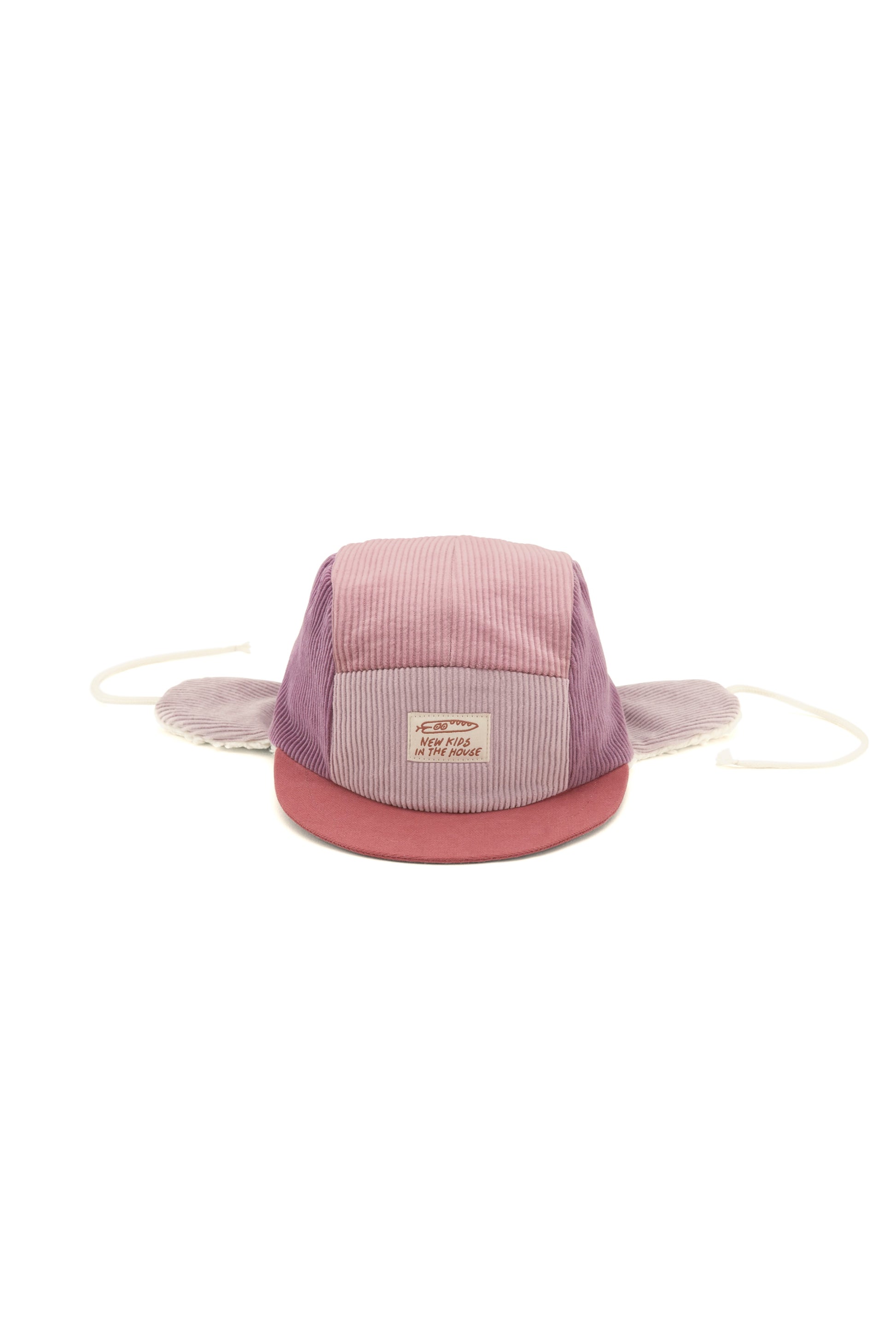 Corduroy 5-Panel Winter Cap with Ear Flap - Lovely Margarethe