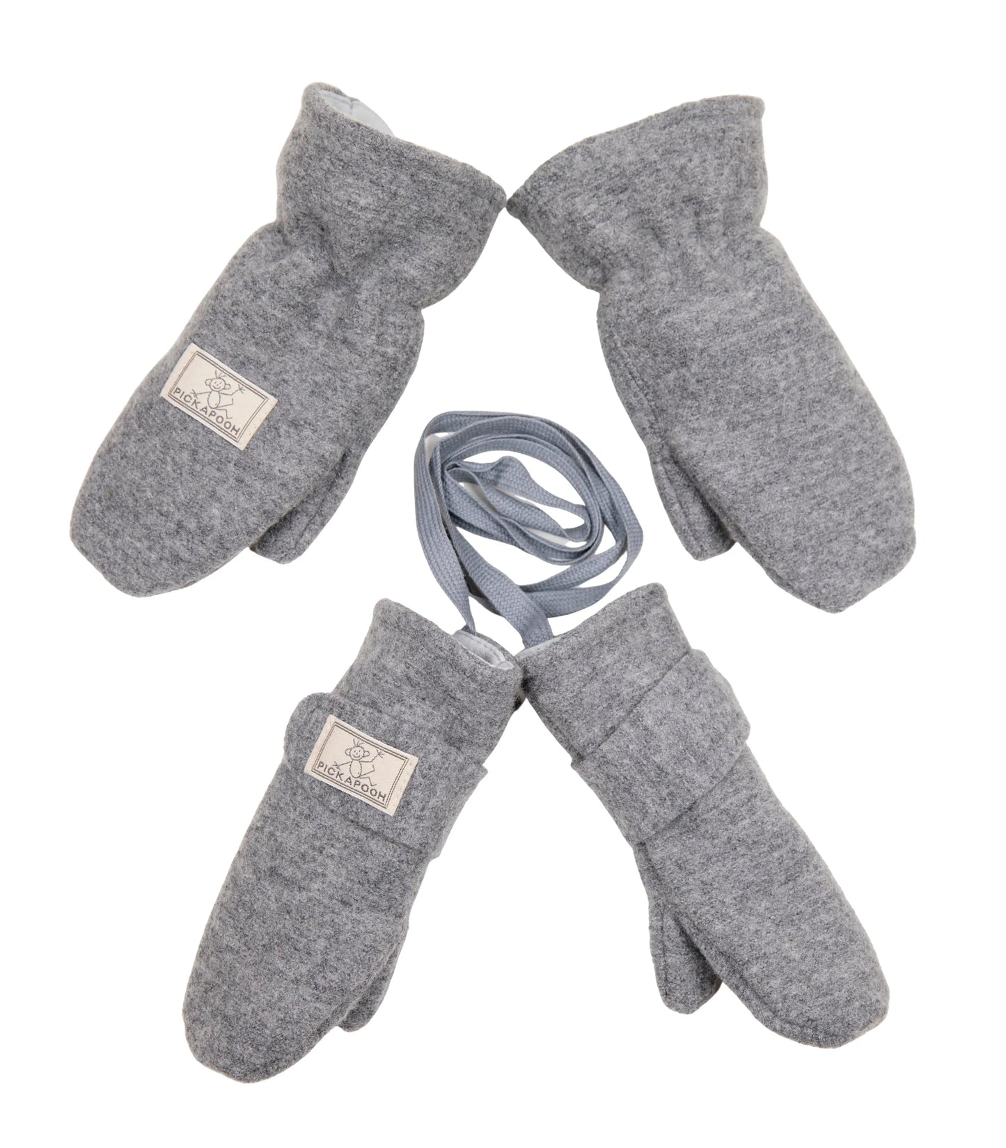 Organic Childrens Boiled Wool Mittens Pickapooh