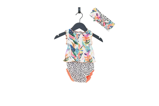 Reversible Baby Tankini Swimsuit ducksday