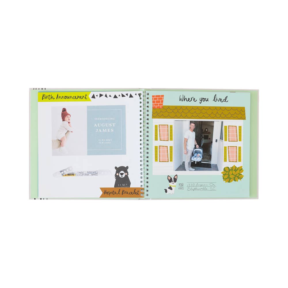 Little Camper First Year Baby Memory Book