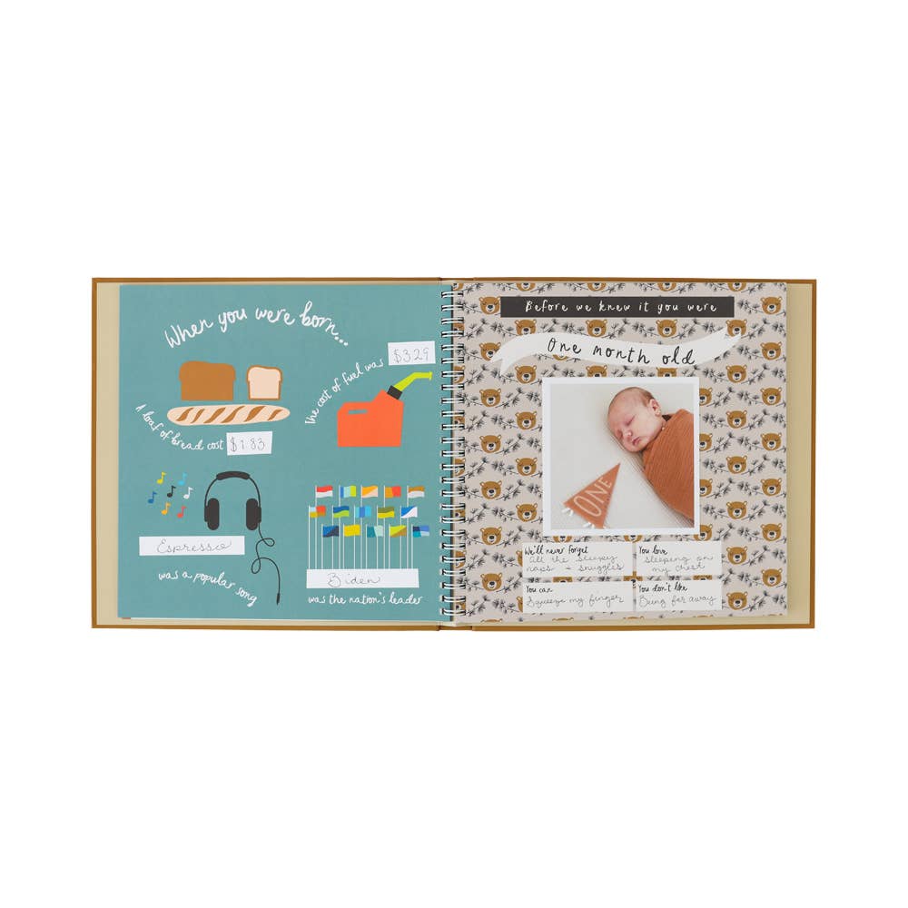 Little Camper First Year Baby Memory Book