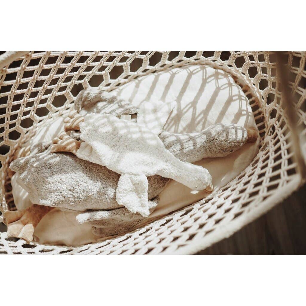 Senger Naturwelt Goose Warming Pillow (Small, White) | Organic Cotton Plush with Grain Insert